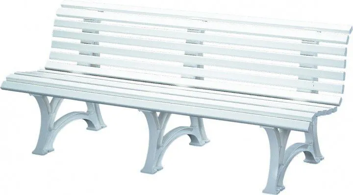 Blome Bank Mod. Borkum 4 Sit weiß 200 cm