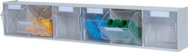 Hünersdorff Klarsicht Elemntt 6 Sbl. PS glasklar, lichtgrau