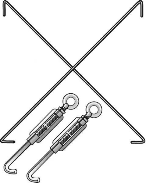 SCHULTE Kreuzstrebe für 750/1000 mm