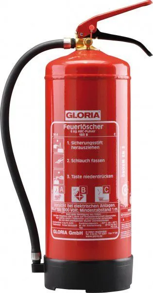 Gloria Dauerdruckpulverlöscher Feuerlöscher PD 12 GA