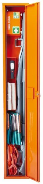 Söhngen Stehschrank Safe gefüllt mit Erste Hilfe Trage