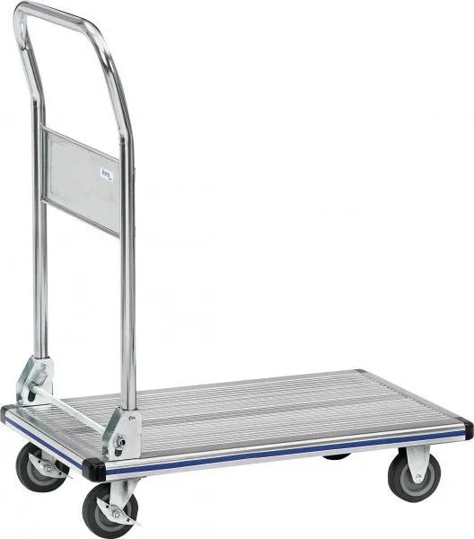 FETRA Alu Plattformwagen Transportwagen 3120 Klappbügel 740x480 mm