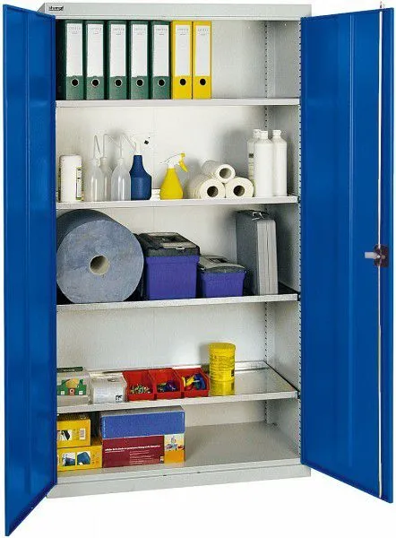 Stumpf Materialschrank 2000 1800x1000x500 gr/bl 4FB