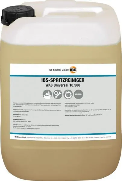IBS Scherer Spritzreiniger WAS 10.500 20L Kanister (Inhalt: 20 Liter - 7.95 € / 1 Liter)