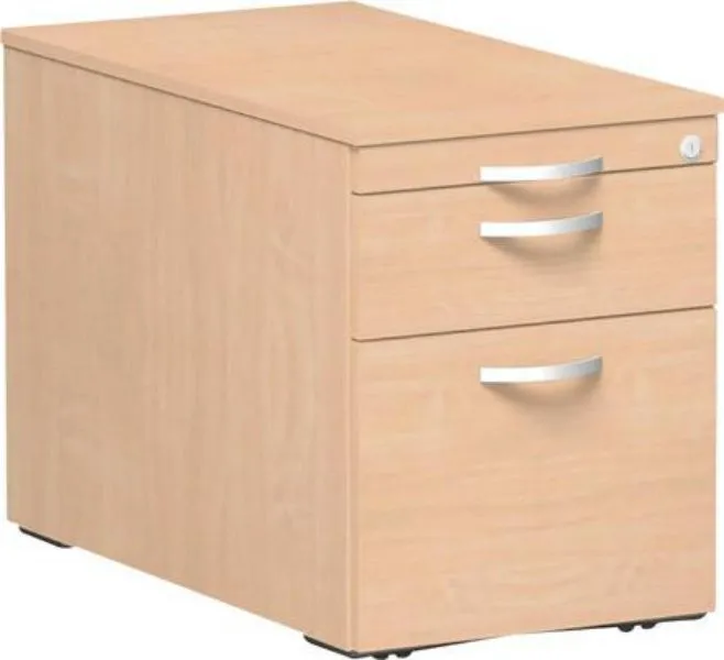 Geramöbel Rollcontainer mit Hängeregistratur 430x800x566mm Buche