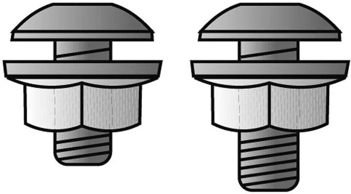 SCHULTE Linsenschraube M6x12 VE 50 Stück
