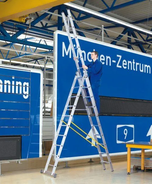 ZARGES Mehrzweckleiter 3-teilig 3 x 14 Sprossen Z500