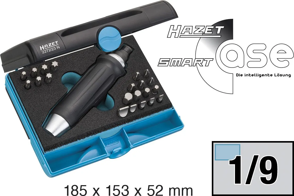 HAZET Bit Schlag Schraubendrehersatz 23-teilig 2272/23N