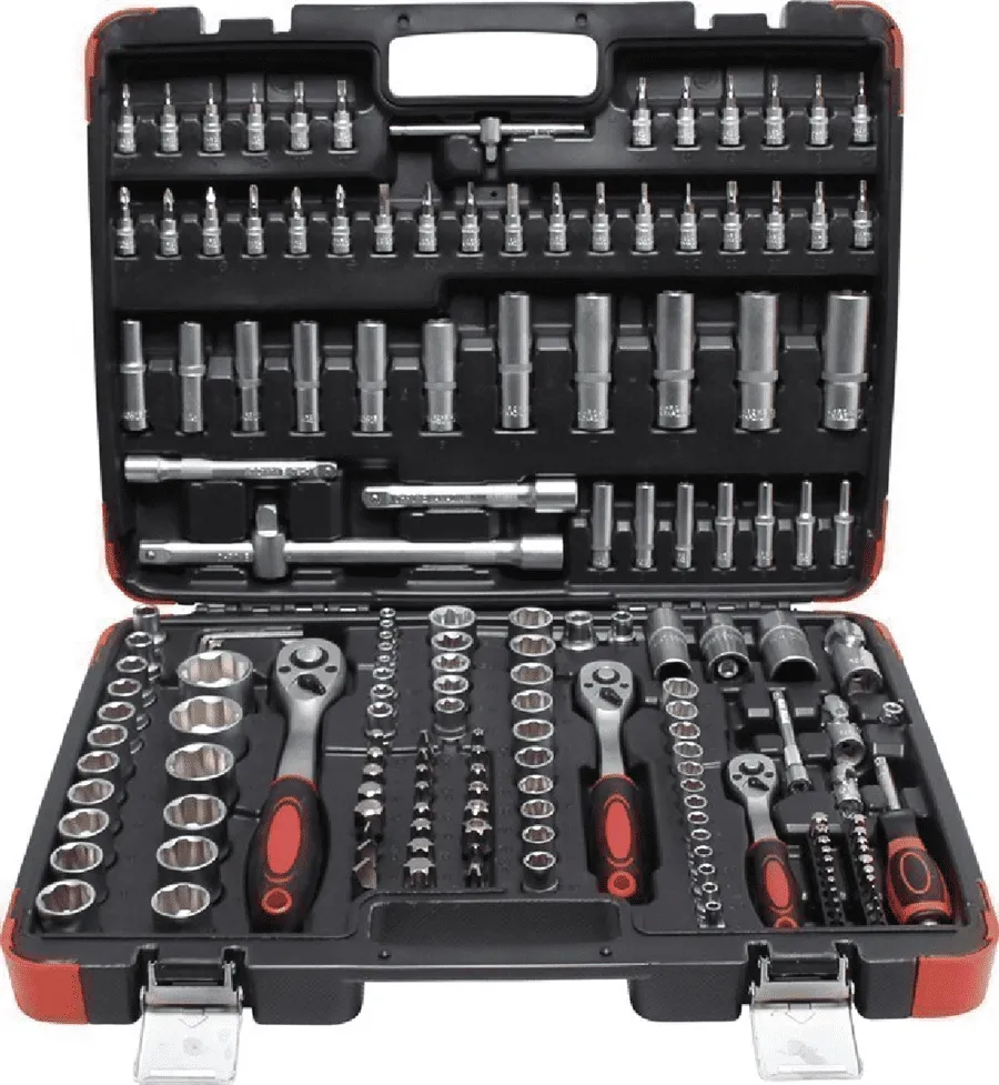 BGS DIY Steckschlüssel-Satz | Antrieb 6,3 mm (1/4") / 10 mm (3/8") / 12,5 mm (1/2") | 172-tlg. – 2283