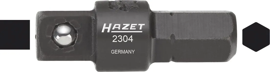 HAZET Adapter Sechskant massiv 6,3 1/4 Zoll Vierkant massiv 6,3mm 1/4 Zoll 2304