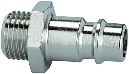 RIEGLER Einstecknippel NW 7,2 - 7,8 G3/8 außen Messing 0-35 Bar