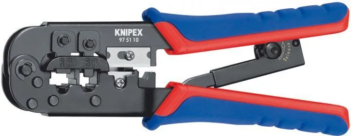 Knipex Crimp-Hebelzange 6/8-polig Western