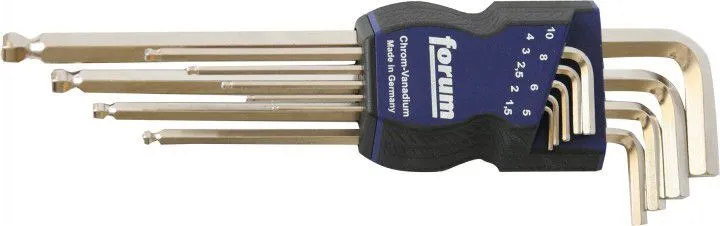 FORUM Winkelschraubendreher Satz. 1,5-10mm Kugelk.