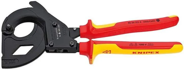 Knipex Kabelschneider Kabelschere f.SWA-Kabel 315mm VDE 2K-Hülle