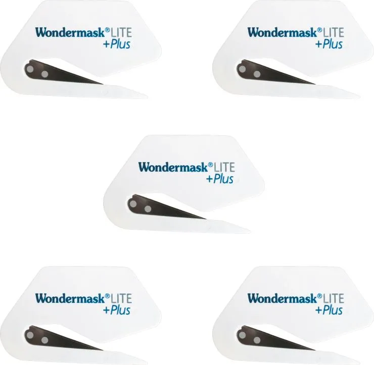 Horn und Bauer Folienmesser weiß mit blauem Druck 5 Stk 300262