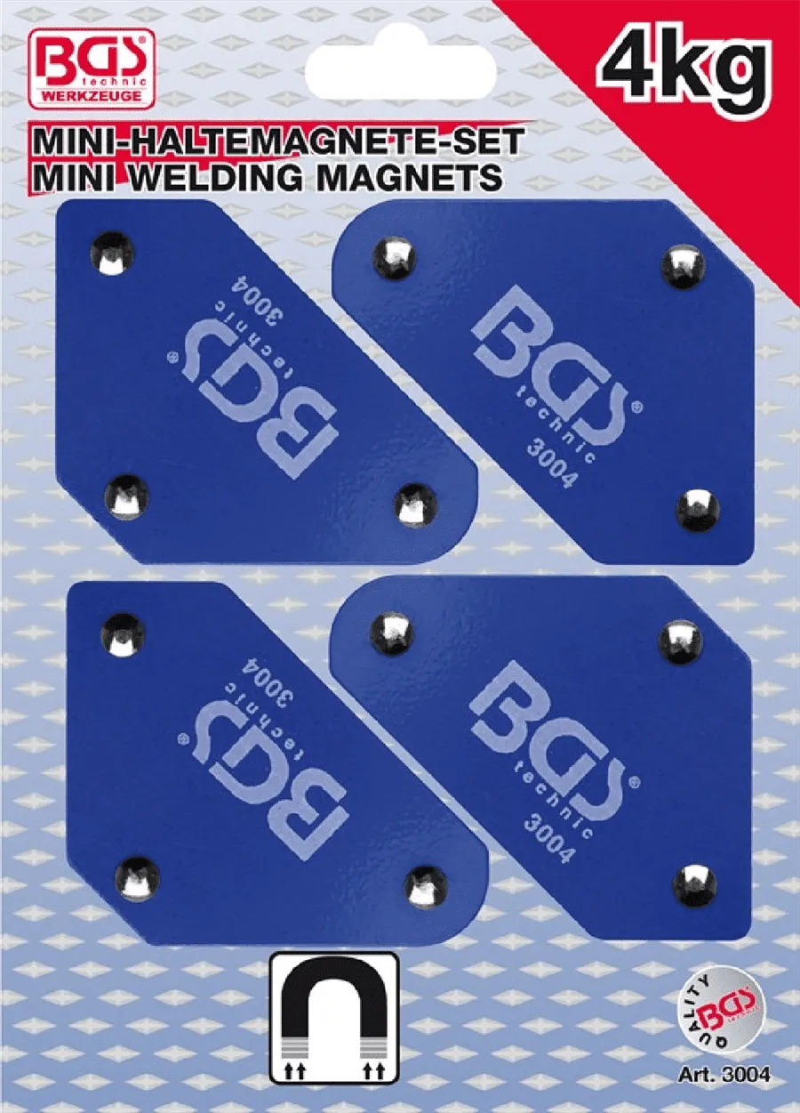 BGS Mini-Magnethalter-Satz | 45° - 90° - 135° | 4-tlg. – 3004
