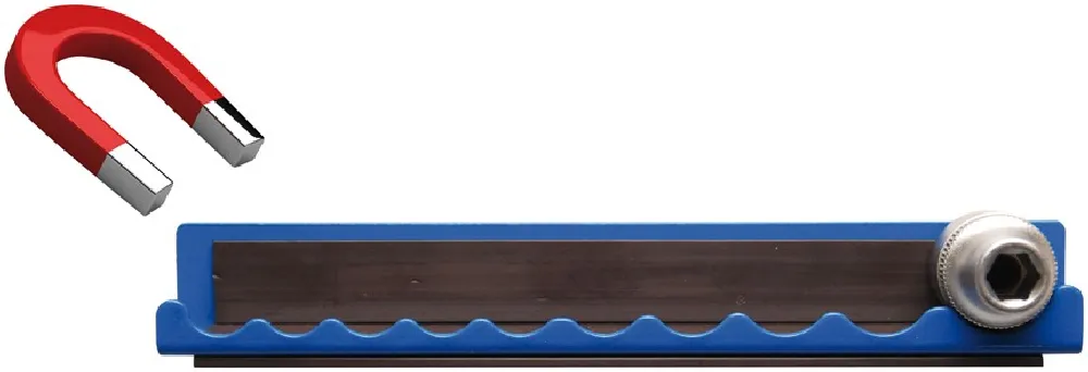 BGS Halteschiene für Steckschlüssel-Einsätze | magnetisch | für Antrieb 6,3 mm (1/4") – 3011-1