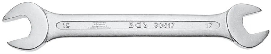 BGS Doppel-Maulschlüssel | SW 17x19 mm – 30617