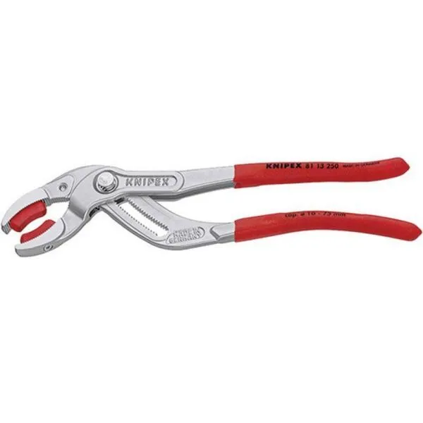 Knipex Syphon-Greifzange verchr.250mm m.Backen