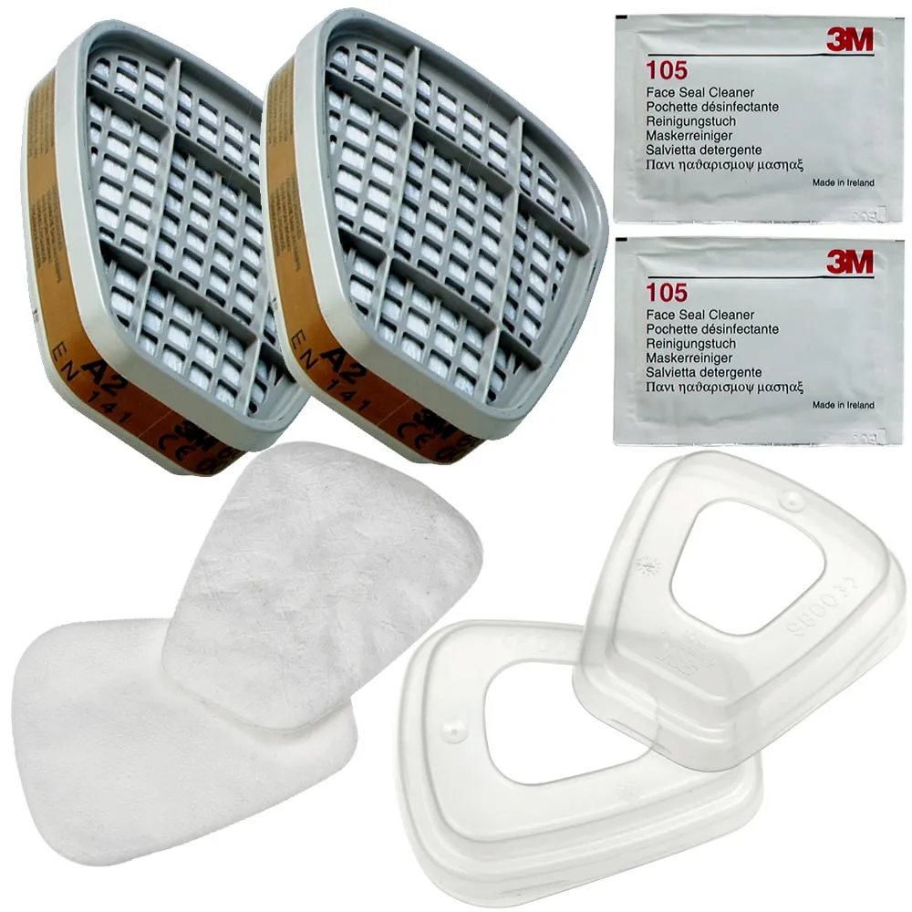 3M Aktiv Filterset für 3M Lackiermasken je 2x 06915 06925 501 105 Filter
