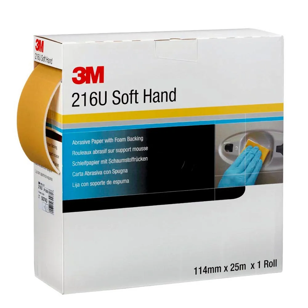 3M™ 50335 1x 1 Soft Hand Rolle 115mm x 25m 216U perforiert Korn P320