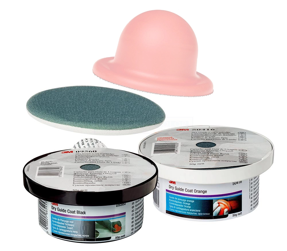 3M™ 09560 Kontrollpulver Kartusche SCHWARZ 50g mit Auftragspad