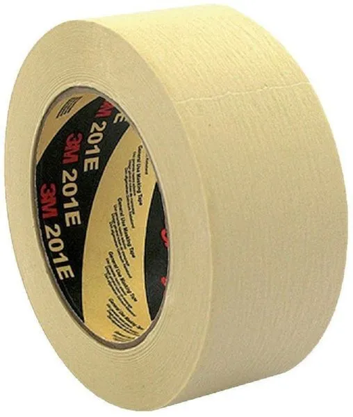 3M Kreppklebeband 201E beige 48 mm Rolle mit 50 Meter (Inhalt: 50 Meter - 0.11 € / 1 Meter)
