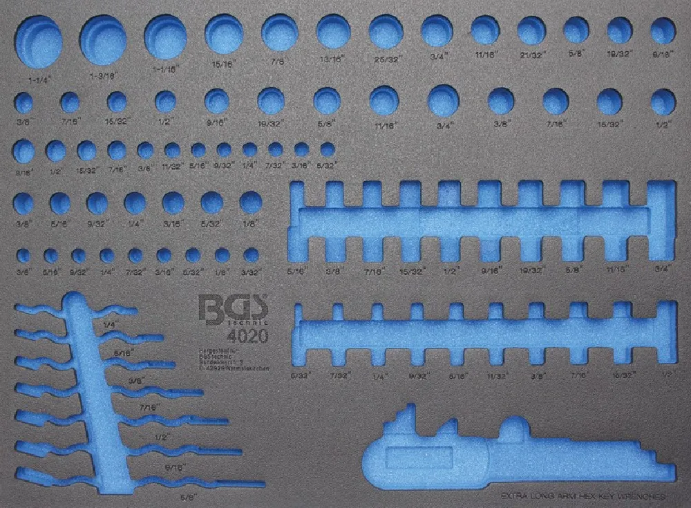 BGS Werkstattwageneinlage 3/3 | leer | für Art. 4020 – 4020-5