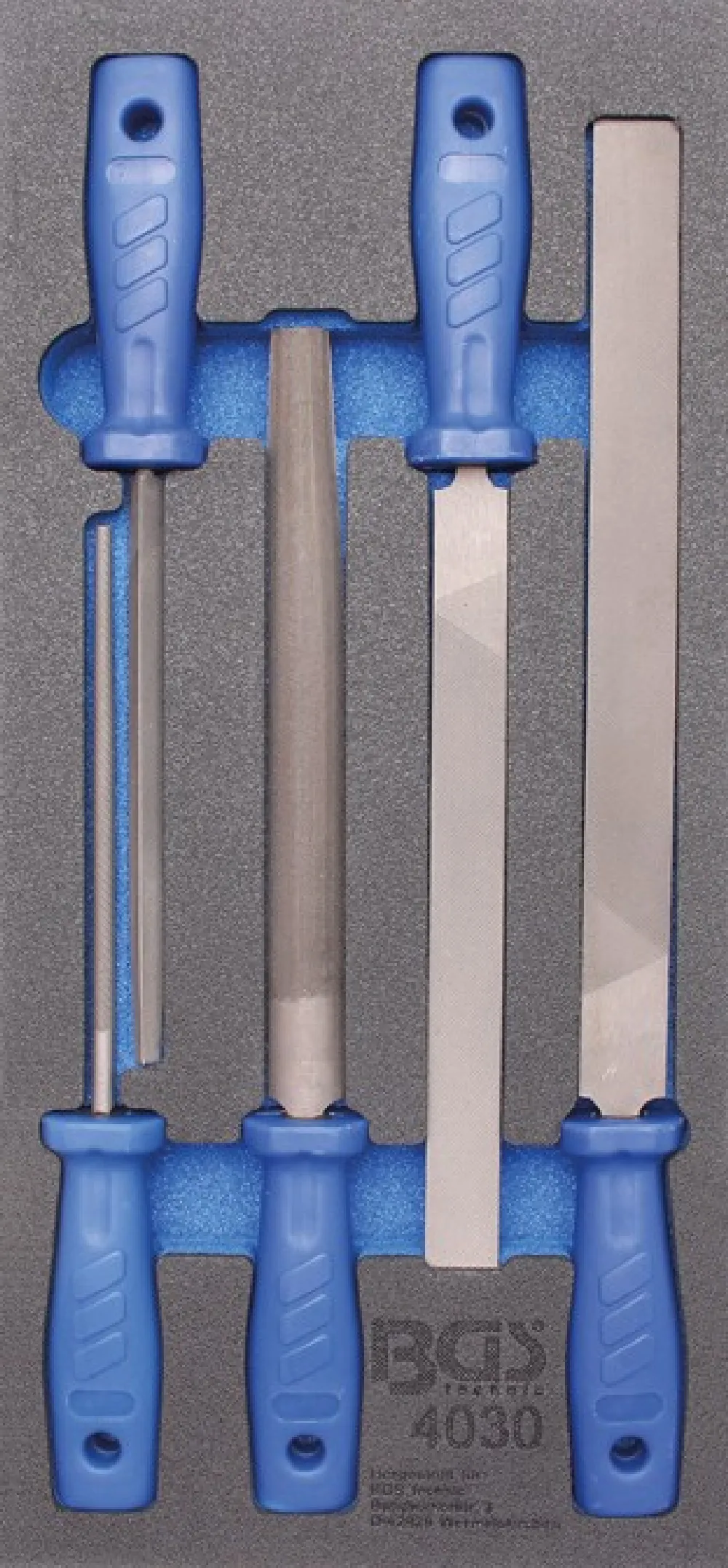 BGS Werkstattwageneinlage 1/3: Feilen-Satz | 5-tlg. – 4030