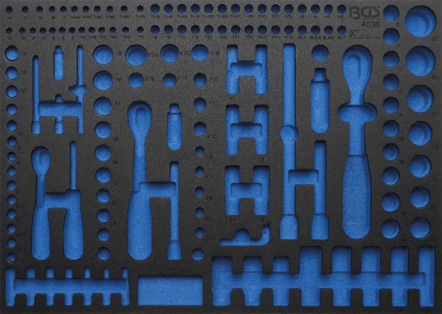 BGS 4036-1 Werkstattwageneinlage 3/3 leer für Art. 4036