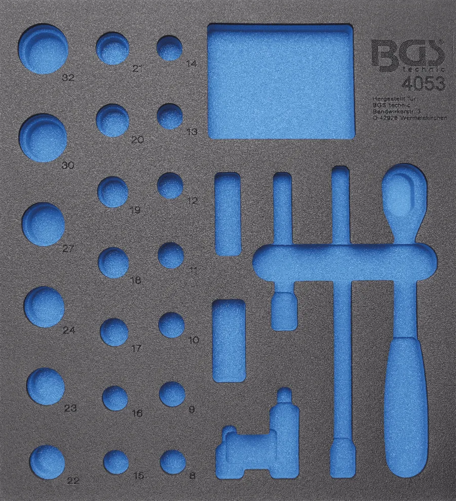 BGS Werkstattwageneinlage 2/3 | leer | für Art. 4053 – 4053-1