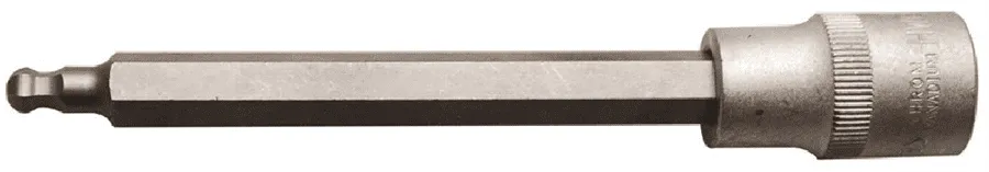 BGS Bit-Einsatz | Länge 140 mm | 12,5 mm (1/2") | Innensechskant mit Kugelkopf 7 mm – 4258-7