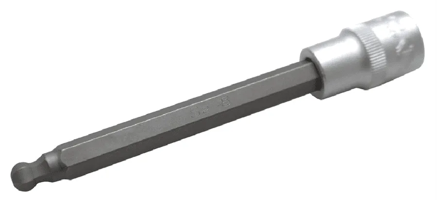 BGS Bit-Einsatz | Länge 140 mm | 12,5 mm (1/2") | Innensechskant mit Kugelkopf 8 mm – 4258-8
