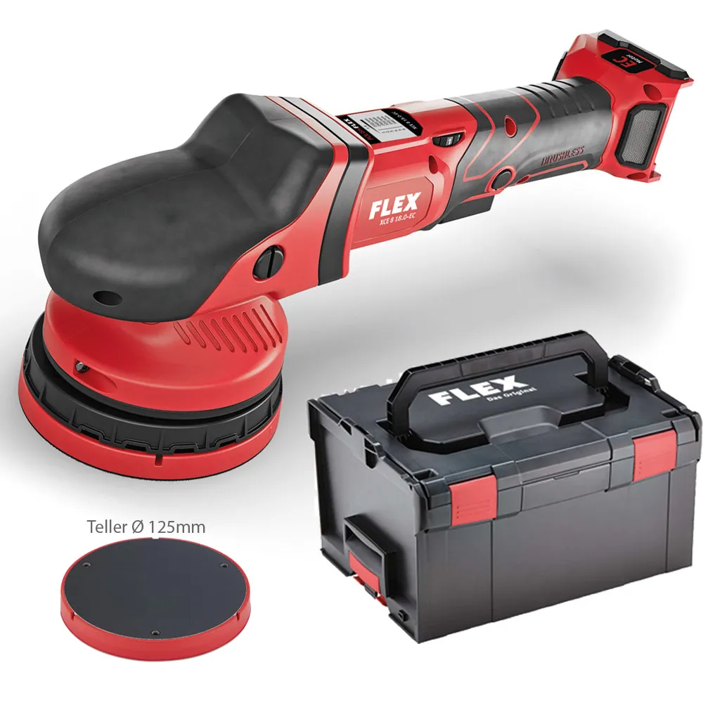 FLEX XCE 8 125 18.0 EC Akku Exzenterpolierer 459.070 Poliermaschine ersetzt XC 3401 322008