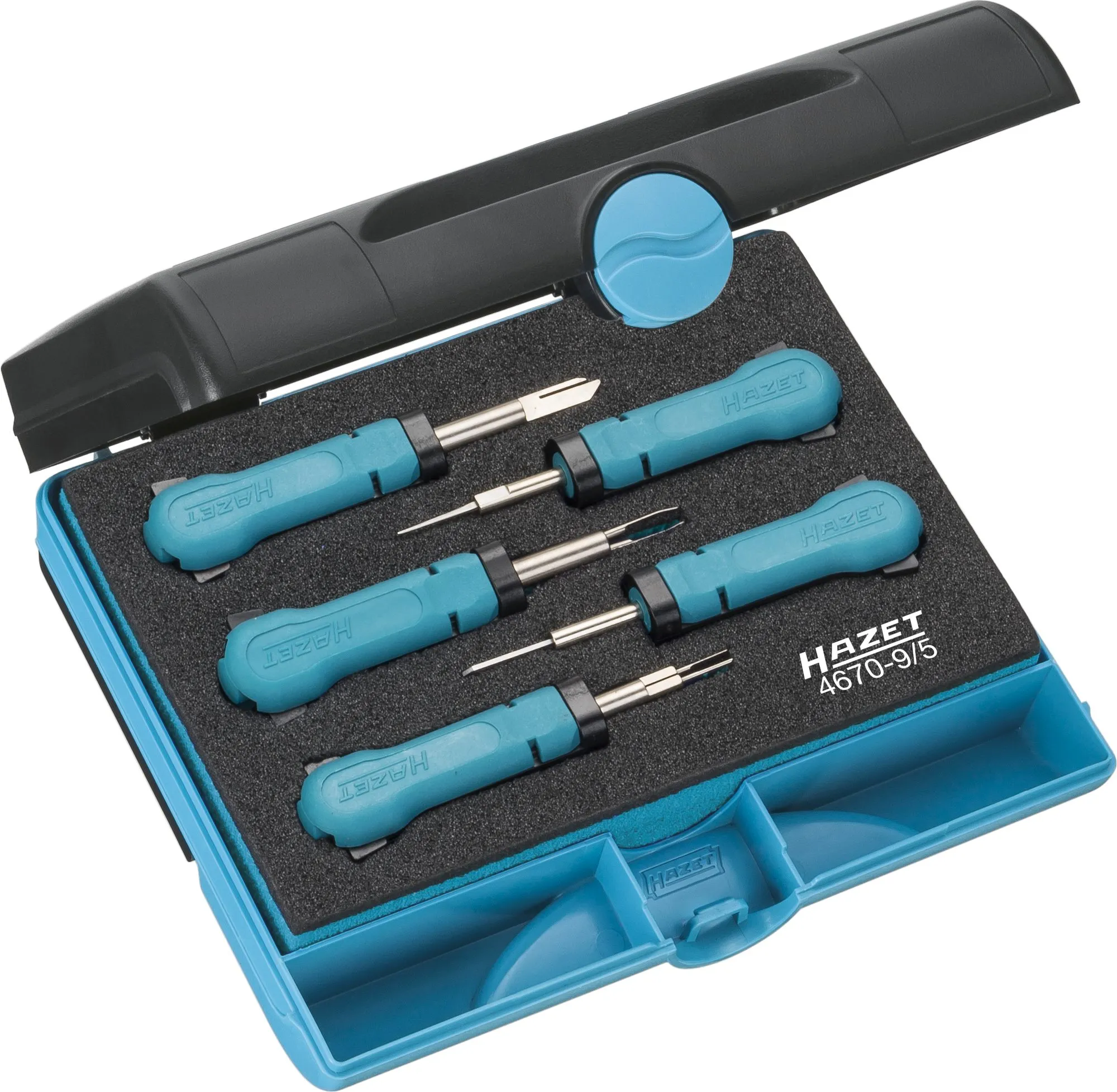 HAZET SYSTEM-KABEL-Entriegeler-Sortiment 5-teilig 4670-9/5