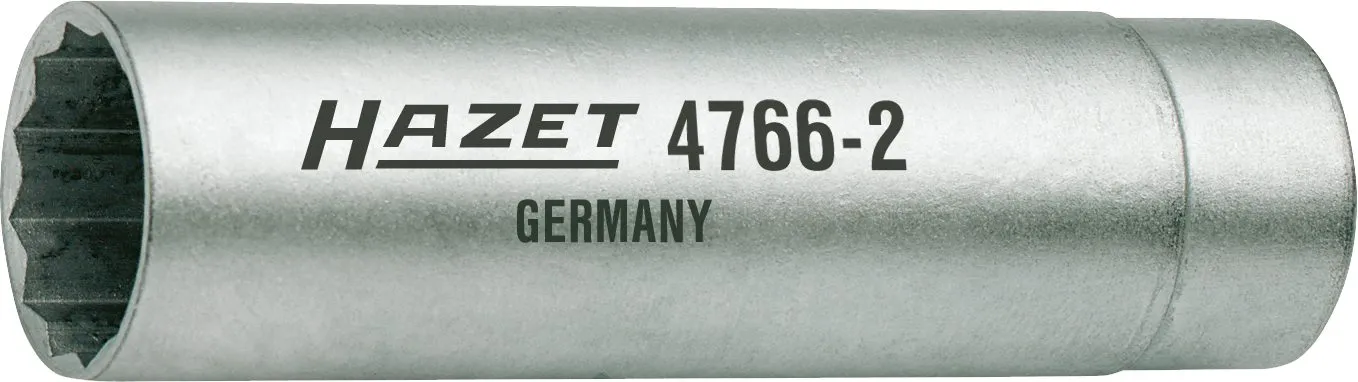 HAZET Zündkerzen-Schlüssel 10mm 3/8 Zoll Außen-Doppel-Sechskant 14 4766-2