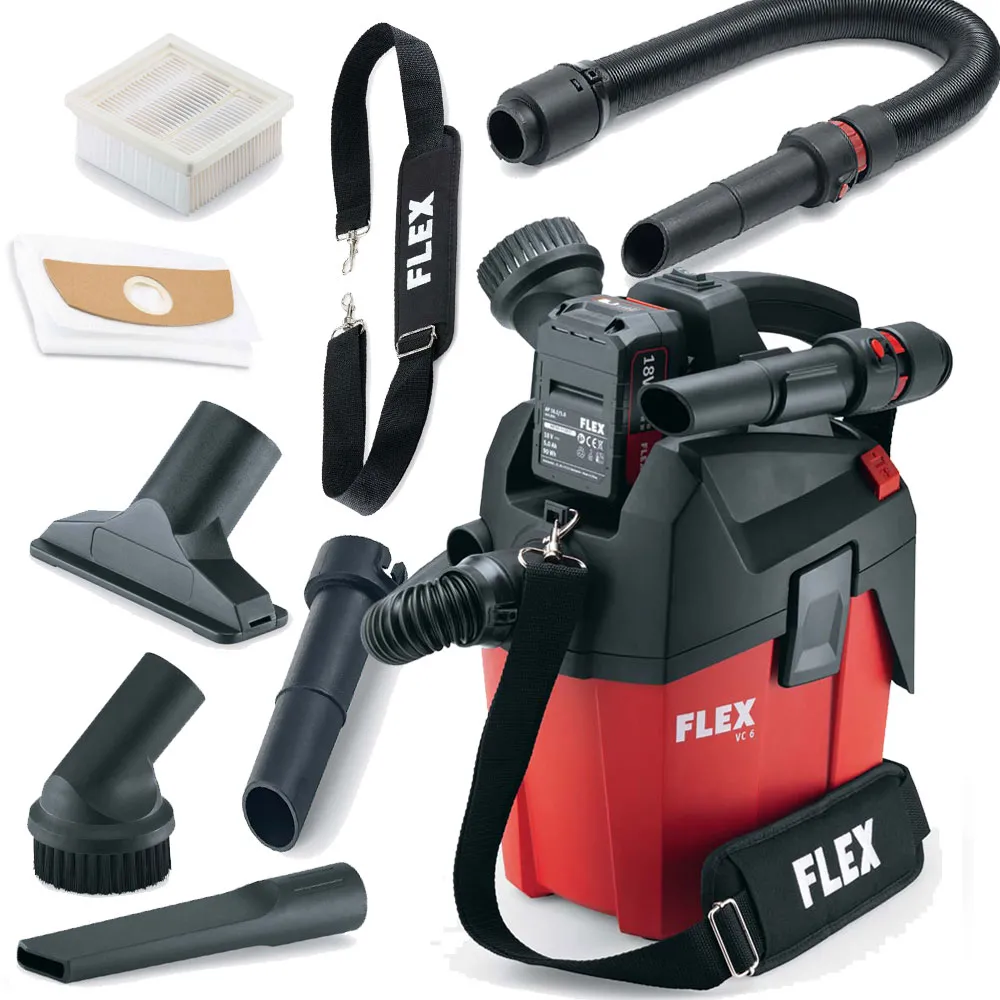 FLEX Akku Sauger VC 6 L MC 18 Trocken Staubsauger Industriesauger 481.491