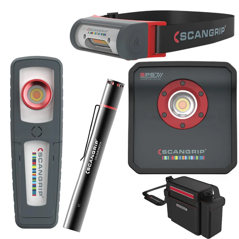 SCANGRIP Matchpen R I Match 2 Sunmatch 3 Multimatch 3 DETAILING KIT ULTIMATE 49.0217 in Tasche