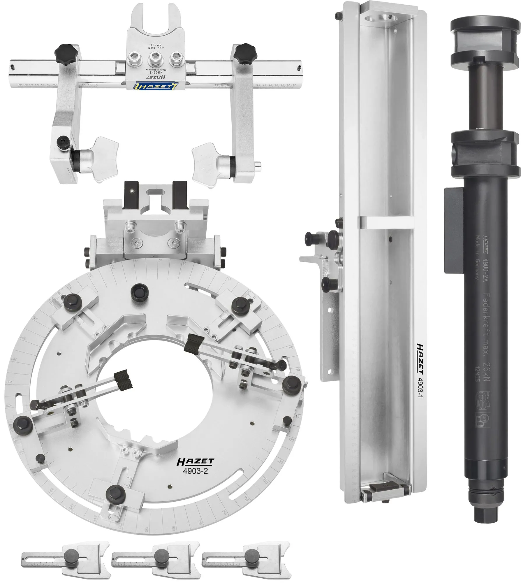 HAZET Stationärer Universal-Federspanner 4-teilig 4903/4