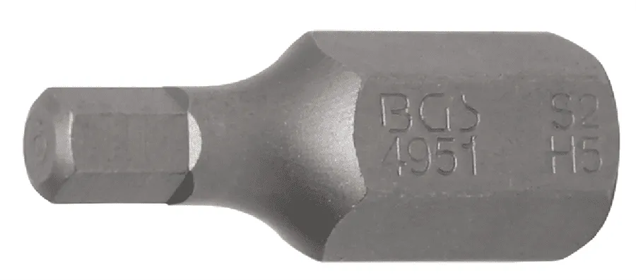 BGS Bit | Antrieb Außensechskant 10 mm (3/8") | Innensechskant 5 mm – 4951