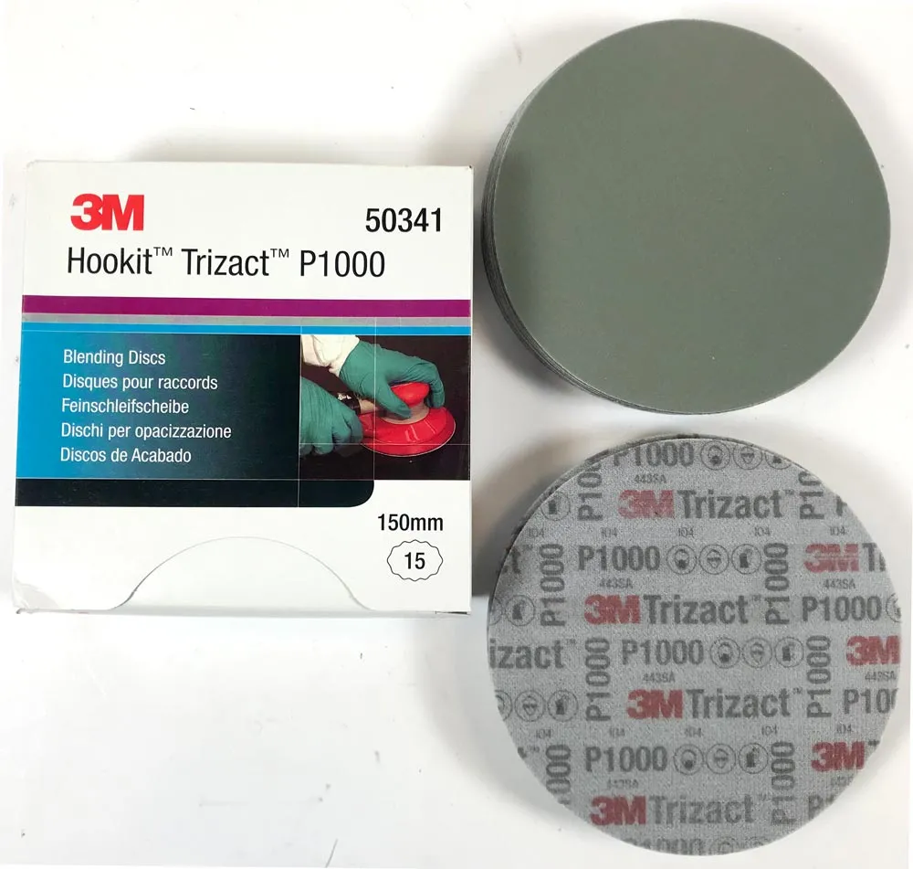 3M™ 50341 15x Hookit™ Trizact™ Schleifscheiben grau 150mm P1000