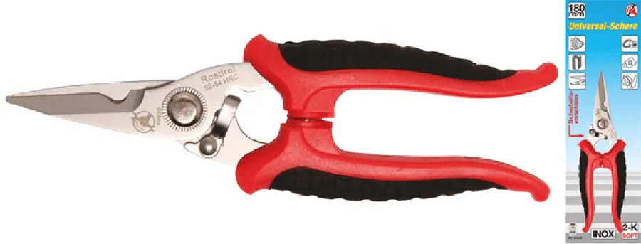 BGS DIY Universal-Schere | Edelstahl | 180 mm – 50620