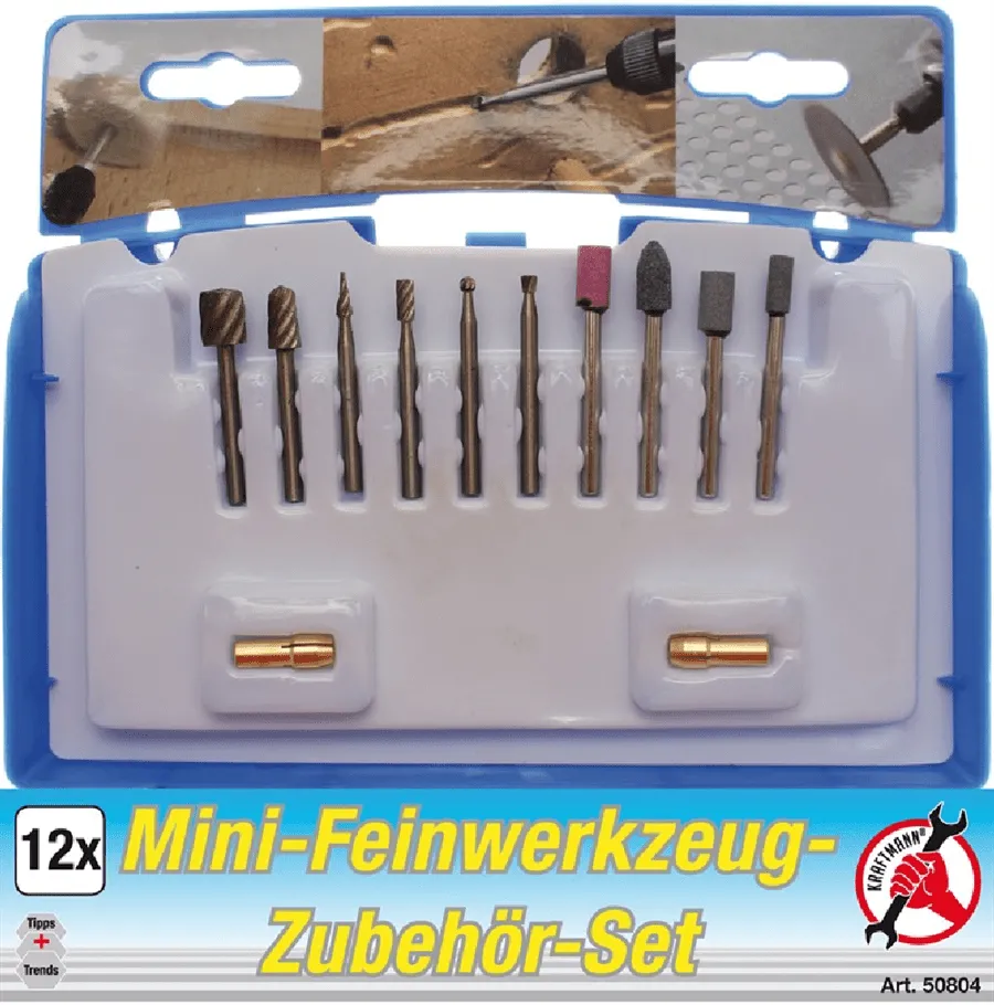 BGS DIY Mini-Feinwerkzeug-Zubehör-Satz | 12-tlg. – 50804