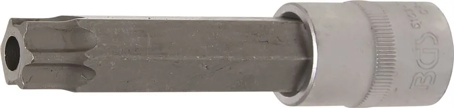 BGS Bit-Einsatz | Länge 110 mm | 12,5 mm (1/2") | T-Profil (für Torx) mit Bohrung T80 – 5103-TB80