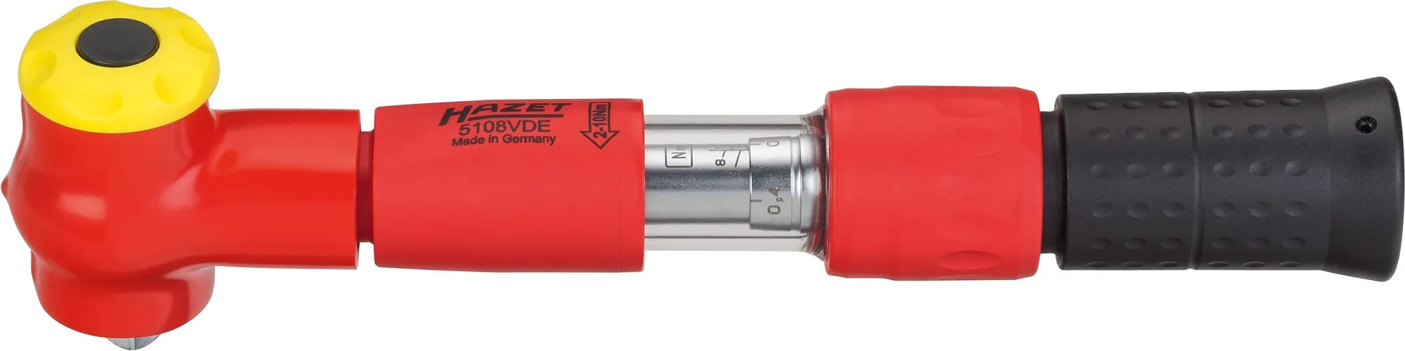 HAZET VDE Drehmoment-Schlüssel 2-10 Nm 2 10 Nm Toleranz: 6% Vierkant 10mm 3/8 Zoll 5108VDE