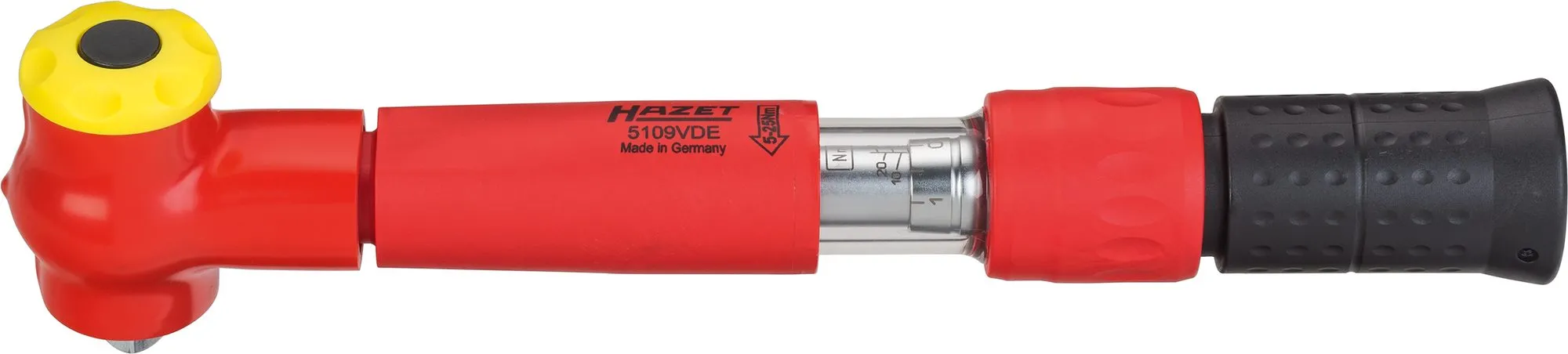 HAZET VDE Drehmoment-Schlüssel 5-25 Nm 5 25 Nm Toleranz: 4% Vierkant 10mm 3/8 Zoll 5109VDE