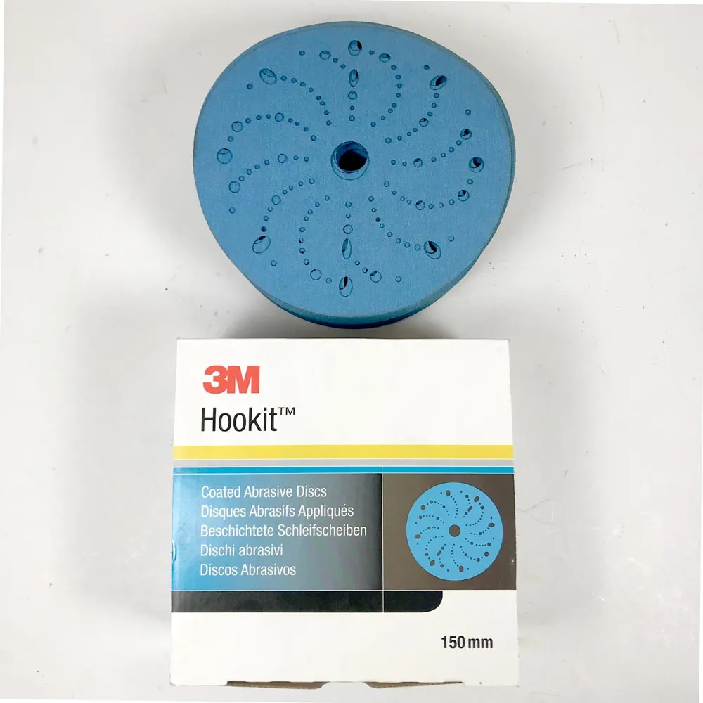 3M™ 100x Hookit™ Blau 150mm Schleifscheiben Multihole 325U Exzenterscheiben