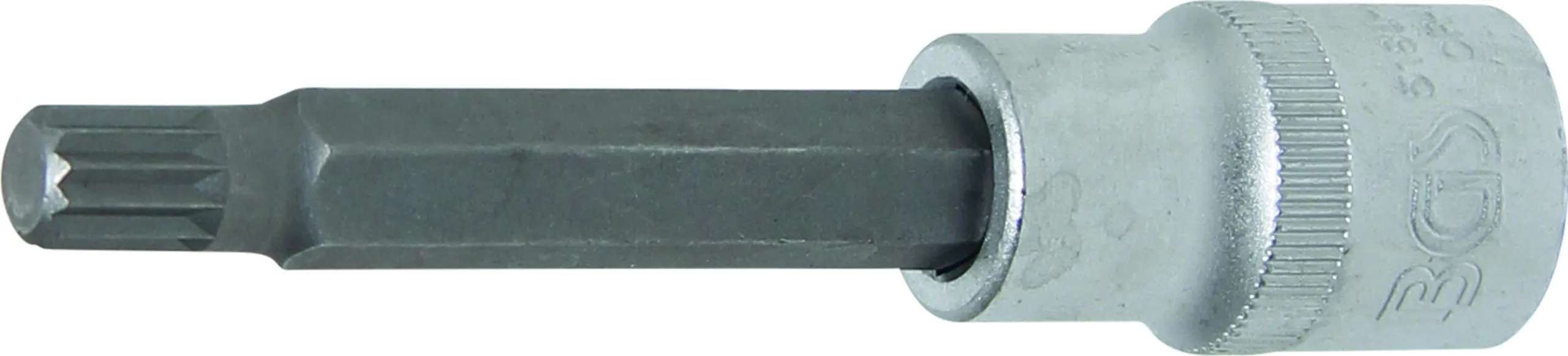 BGS Bit-Einsatz | Länge 100 mm | 12,5 mm (1/2") | Innenvielzahn (für XZN) M9 – 5184-M9