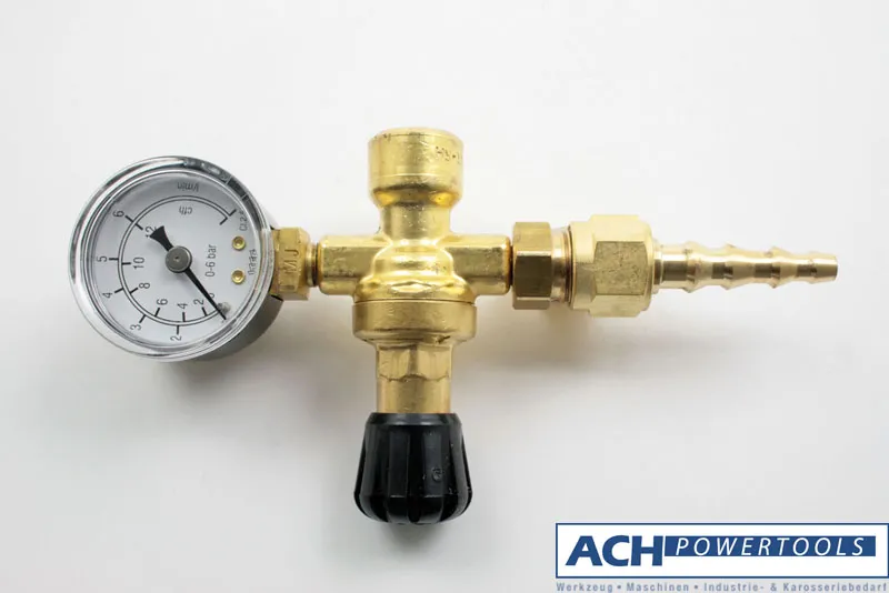 ACH Druckminderer Einweg-Schutzgasflaschen Aus: 4 bar fest Anzeige 0-6 Lit/min. 525048