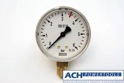 ACH Ersatzmanometer 1/4" ISO 5171 Arbeitsmanometer neutral 0 - 6 bar 525076